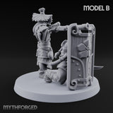 Tower Shield Lugging Ashigaru Shield Bearer B Miniature for Dungeons and Dragons, Pathfinder or other TTRPGs