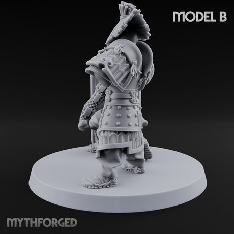 Tower Shield Lugging Ashigaru Shield Bearer B Miniature for Dungeons and Dragons, Pathfinder or other TTRPGs