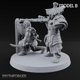 Tower Shield Lugging Ashigaru Shield Bearer B Miniature for Dungeons and Dragons, Pathfinder or other TTRPGs