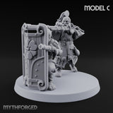 Tower Shield Lugging Ashigaru Shield Bearer C Miniature for Dungeons and Dragons, Pathfinder or other TTRPGs