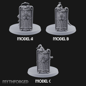 Tower Shield Lugging Ashigaru Shield Bearers Miniature for Dungeons and Dragons, Pathfinder or other TTRPGs