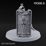 Tower Shield Lugging Ashigaru Shield Bearers Miniature for Dungeons and Dragons, Pathfinder or other TTRPGs