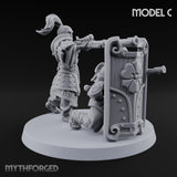 Tower Shield Lugging Ashigaru Shield Bearers Miniature for Dungeons and Dragons, Pathfinder or other TTRPGs