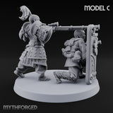 Tower Shield Lugging Ashigaru Shield Bearers Miniature for Dungeons and Dragons, Pathfinder or other TTRPGs