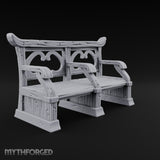 Hay Cart Left Mid-Lane Wooden Town Street Scenery A