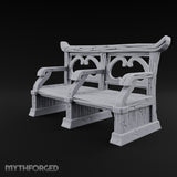 Hay Cart Left Mid-Lane Wooden Town Street Scenery A
