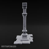 Hay Cart Left Mid-Lane Wooden Town Street Scenery C