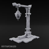 Hay Cart Left Mid-Lane Wooden Town Street Scenery C