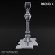 Hay Cart Left Mid-Lane Wooden Town Street Scenery C