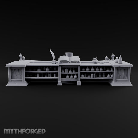 Open Tab, Open Curtains Poison Vendor Shop Terrain B
