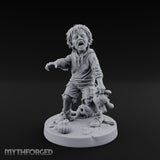 Toy Clutching Wailing Zombie Child Miniature for Dungeons and Dragons, Pathfinder or other TTRPGs