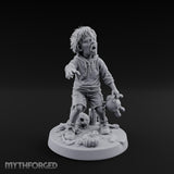 Toy Clutching Wailing Zombie Child Miniature for Dungeons and Dragons, Pathfinder or other TTRPGs