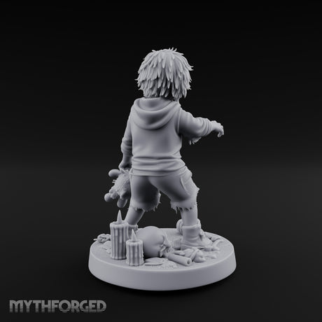 Toy Clutching Wailing Zombie Child Miniature for Dungeons and Dragons, Pathfinder or other TTRPGs