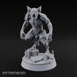 Mid-Transformation Vampire Monstrosity Miniature for Dungeons and Dragons, Pathfinder or other TTRPGs