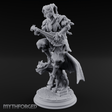 Strumming Astride Gargolye Bard Miniature for Dungeons and Dragons, Pathfinder or other TTRPGs