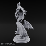 Strumming Astride Gargolye Bard Miniature for Dungeons and Dragons, Pathfinder or other TTRPGs