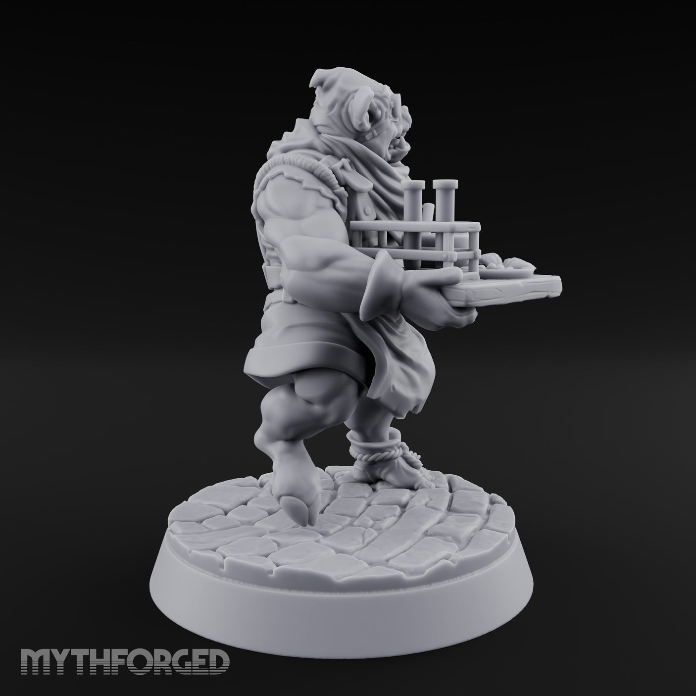 Tray Toting Goblin Alchemist Miniature for Dungeons and Dragons, Pathfinder or other TTRPGs