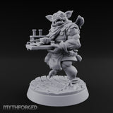 Tray Toting Goblin Alchemist Miniature for Dungeons and Dragons, Pathfinder or other TTRPGs