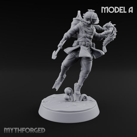 Shovel Down, Octopus Up Human Treasure Hunter Diver A