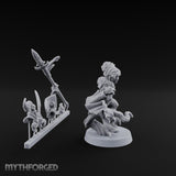 Tree Perching Halfling Ranger Miniature for Dungeons and Dragons, Pathfinder or other TTRPGs