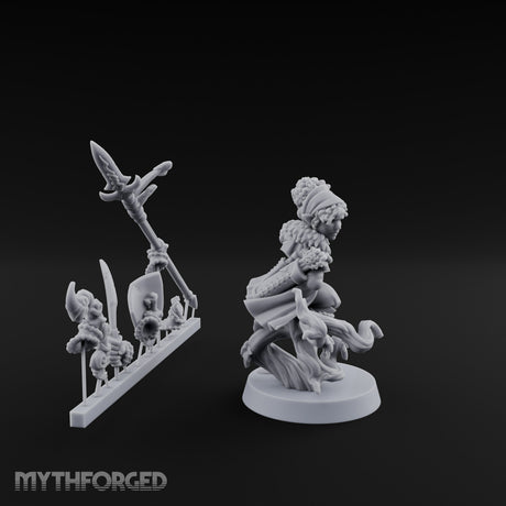 Tree Perching Halfling Ranger Miniature for Dungeons and Dragons, Pathfinder or other TTRPGs