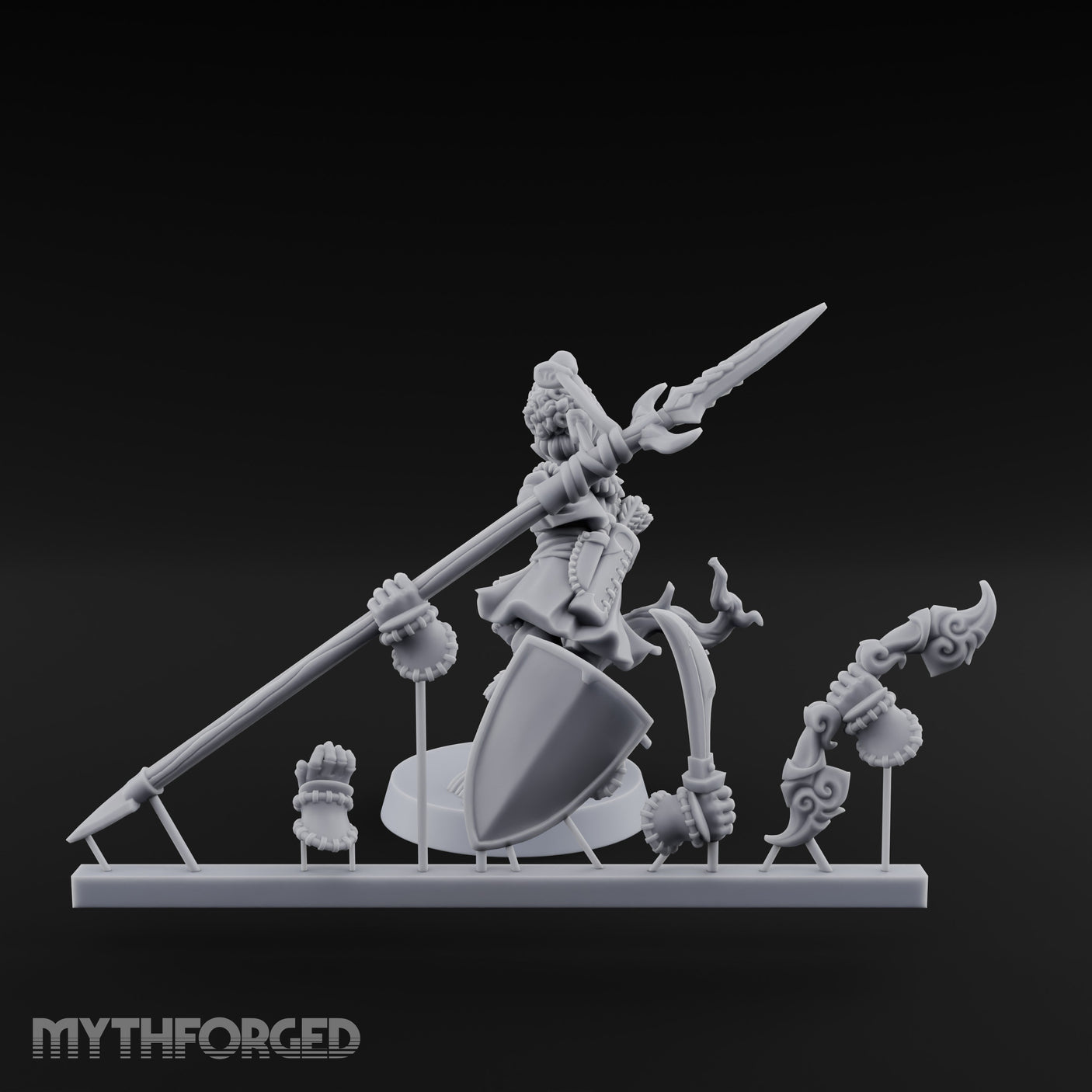 Tree Perching Halfling Ranger Miniature for Dungeons and Dragons, Pathfinder or other TTRPGs