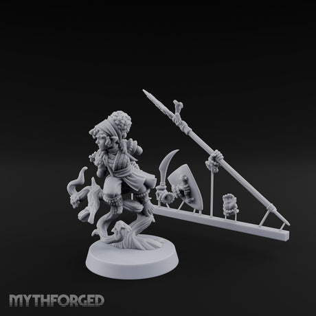 Tree Perching Halfling Ranger Miniature for Dungeons and Dragons, Pathfinder or other TTRPGs