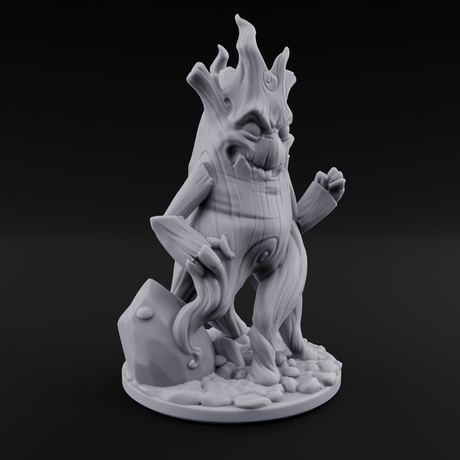 Grinning Wide Treant Saplings Miniature for Dungeons and Dragons, Pathfinder or other TTRPGs