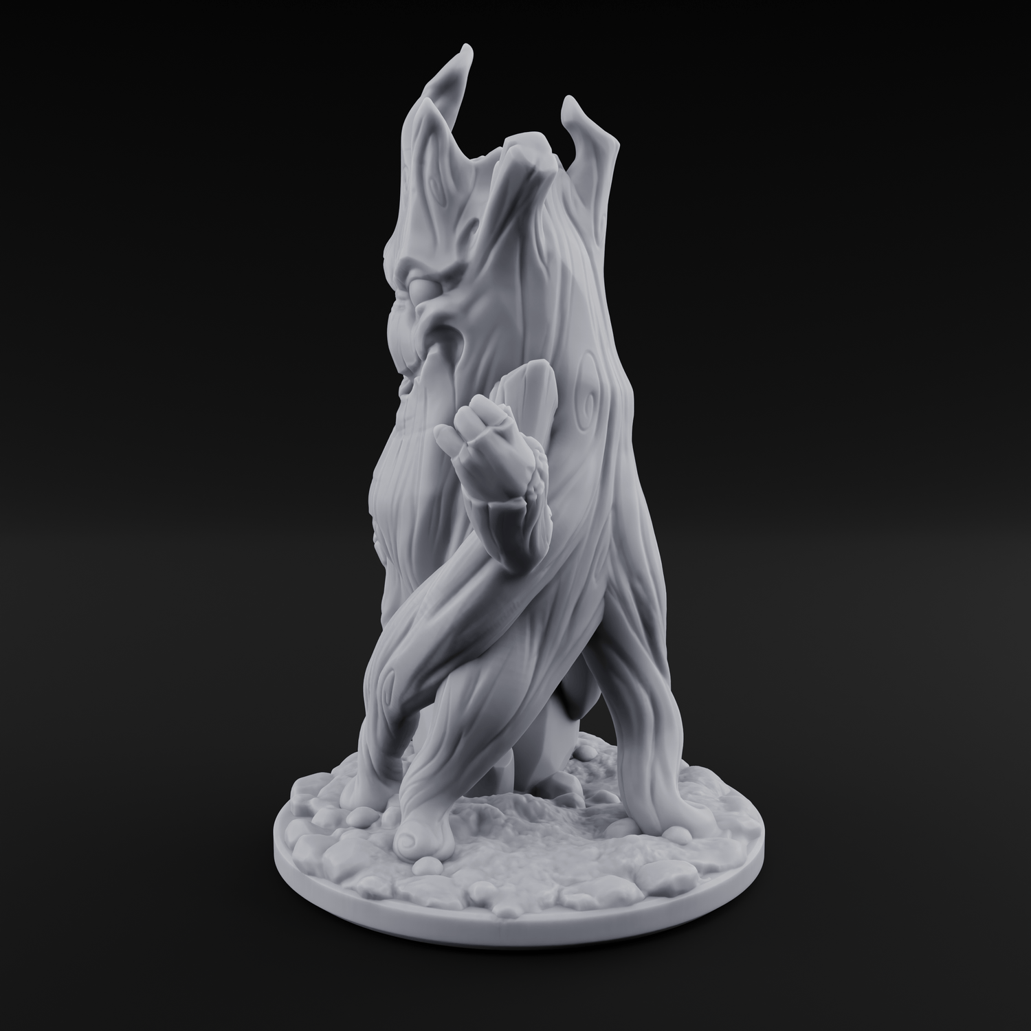 Grinning Wide Treant Sapling A Miniature for Dungeons and Dragons, Pathfinder or other TTRPGs