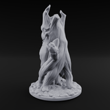 Grinning Wide Treant Sapling A Miniature for Dungeons and Dragons, Pathfinder or other TTRPGs