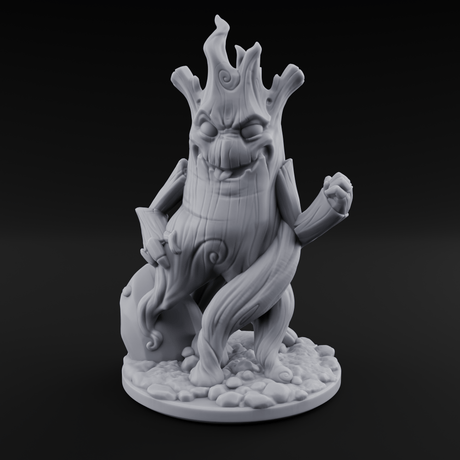 Grinning Wide Treant Sapling A Miniature for Dungeons and Dragons, Pathfinder or other TTRPGs
