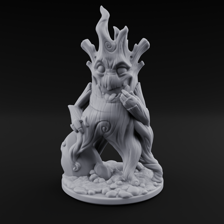 Grinning Wide Treant Sapling B Miniature for Dungeons and Dragons, Pathfinder or other TTRPGs