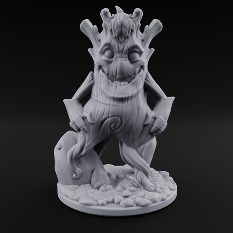 Grinning Wide Treant Saplings Miniature for Dungeons and Dragons, Pathfinder or other TTRPGs