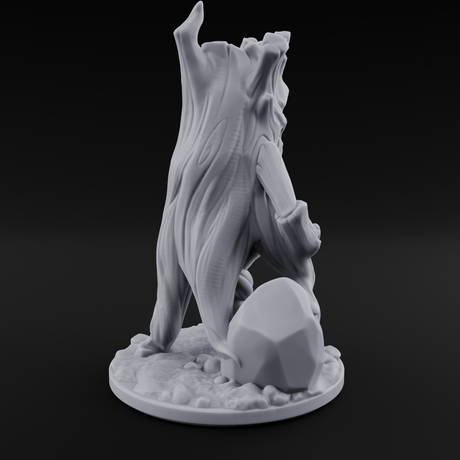 Grinning Wide Treant Sapling C Miniature for Dungeons and Dragons, Pathfinder or other TTRPGs
