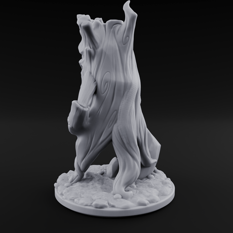 Grinning Wide Treant Sapling C Miniature for Dungeons and Dragons, Pathfinder or other TTRPGs