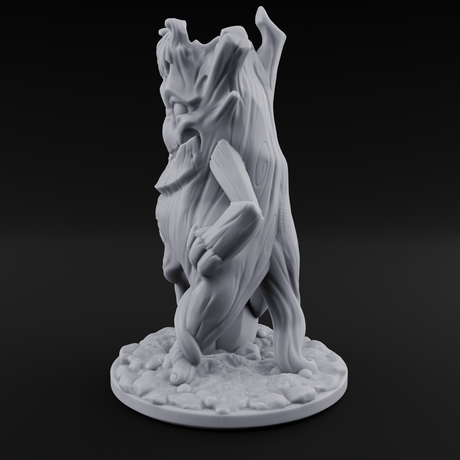 Grinning Wide Treant Sapling C Miniature for Dungeons and Dragons, Pathfinder or other TTRPGs