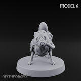 Trench Combat Dog A Miniature for Dungeons and Dragons, Pathfinder or other TTRPGs