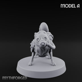 Trench Combat Dog A Miniature for Dungeons and Dragons, Pathfinder or other TTRPGs