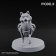 Trench Combat Dog B Miniature for Dungeons and Dragons, Pathfinder or other TTRPGs
