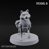 Trench Combat Dog B Miniature for Dungeons and Dragons, Pathfinder or other TTRPGs