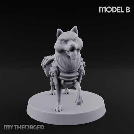Trench Combat Dog B Miniature for Dungeons and Dragons, Pathfinder or other TTRPGs