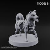 Trench Combat Dog B Miniature for Dungeons and Dragons, Pathfinder or other TTRPGs