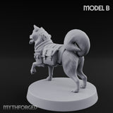 Trench Combat Dog B Miniature for Dungeons and Dragons, Pathfinder or other TTRPGs