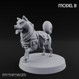 Trench Combat Dog B Miniature for Dungeons and Dragons, Pathfinder or other TTRPGs