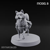 Trench Combat Dog B Miniature for Dungeons and Dragons, Pathfinder or other TTRPGs