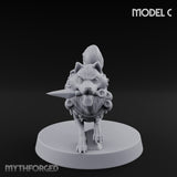 Trench Combat Dog C Miniature for Dungeons and Dragons, Pathfinder or other TTRPGs