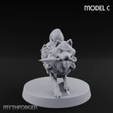 Trench Combat Dog C Miniature for Dungeons and Dragons, Pathfinder or other TTRPGs