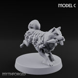 Trench Combat Dog C Miniature for Dungeons and Dragons, Pathfinder or other TTRPGs