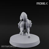 Trench Combat Dog C Miniature for Dungeons and Dragons, Pathfinder or other TTRPGs