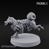 Trench Combat Dog C Miniature for Dungeons and Dragons, Pathfinder or other TTRPGs